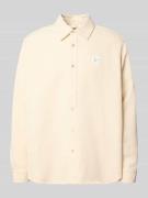 American Vintage Regular Fit Freizeithemd mit Label-Patch in Beige, Gr...