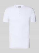 JAKE*S STUDIO MEN Regular Fit T-Shirt aus Baumwoll-Mix in Weiss, Größe...