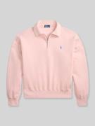 Polo Ralph Lauren Sweatshirt mit Label-Stitching in Rosa, Größe M