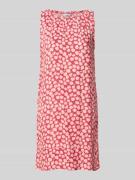 ZABAIONE Midikleid aus reiner Viskose in Pink, Größe M