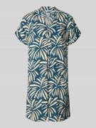 ZABAIONE Kleid aus reiner Viskose Modell 'Mary' in Marine, Größe S