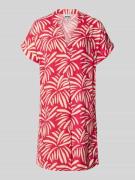 ZABAIONE Kleid aus reiner Viskose Modell 'Mary' in Rot, Größe L