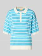 JJXX Strickshirt mit Polokragen Modell 'VILDA' in Blau, Größe L