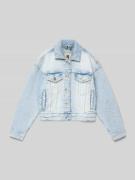 Garcia Regular Fit Jeansjacke mit Umlegekragen Modell 'Emira' in Hellb...