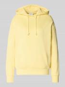 Mustang Hoodie mit Logo-Stickerei Modell 'LEA' in Hellgelb, Größe L