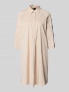 Marc Cain Hemdblusenkleid mit überschnittenen Schultern in Beige, Größ...