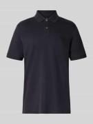 Fynch-Hatton Regular Fit Poloshirt mit Logo-Stitching in Marine, Größe...