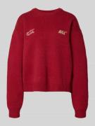 ANOTHER COTTON LAB Relaxed Fit Pullover mit Logo-Stitching in Bordeaux...