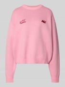 ANOTHER COTTON LAB Relaxed Fit Pullover in Strick-Optik in Hellrosa, G...