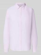 0039 Italy Hemdbluse aus Leinen mit Kentkragen Modell 'MIRA' in Hellro...