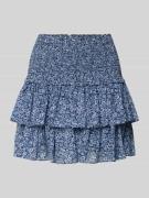 MICHAEL Michael Kors Minirock mit Volantsaum und Smok-Details in Marin...