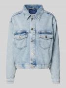 Scotch & Soda Jeansjacke mit Brustpattentaschen in Hellblau, Größe XS