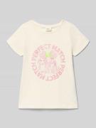 s.Oliver RED LABEL Regular Fit T-Shirt aus reiner Baumwolle in Ecru, G...