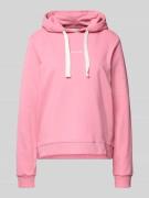 Tom Tailor Denim Regular Fit Hoodie aus Baumwoll-Mix in Pink, Größe L