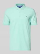 Fynch-Hatton Regular Fit Poloshirt mit Logo-Stitching in Mint, Größe 3...