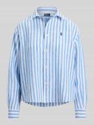 Polo Ralph Lauren Boxy Fit Hemdbluse aus reinem Leinen in Weiss, Größe...