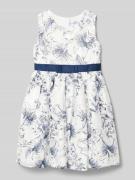 Happy Girls Kleid mit floralem Allover-Print in Marine, Größe 104