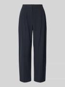 Jake*s Collection Hose mit Streifenmuster und Bügelfalten in Dunkelbla...