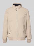 Tom Tailor Regular Fit Blouson mit Stehkragen in Sand, Größe L