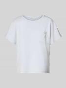 Tom Tailor Loose Fit T-Shirt aus Modal-Mix in Rauchblau, Größe L