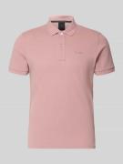 Geox Slim Fit Poloshirt mit Logo-Stitching in Altrosa, Größe L