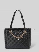 Guess Umhängetasche mit Ketten-Detail Modell 'LIBBY NOEL TOTE' in Blac...