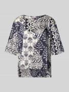 EMME Blusenshirt mit 3/4-Arm Modell 'ABANO' in Marine, Größe 34