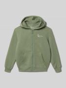 KARL KANI Sweatjacke mit Eingrifftaschen in Schilf, Größe 134