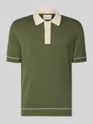 Gant Slim Fit Poloshirt mit Logo-Stitching in Oliv, Größe L