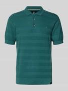 Lerros Slim Fit Poloshirt mit Logo-Stitching in Gruen, Größe L