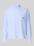 ANOTHER COTTON LAB Regular Fit Freizeithemd mit Motiv-Stitching in Hel...