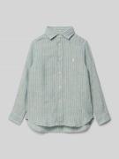Polo Ralph Lauren Kids Regular Fit Freizeithemd aus reinem Leinen in B...