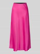 YAS Midirock mit elastischem Bund Modell 'YASPELLA' in Pink, Größe L
