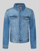 MCNEAL Jeansjacke mit Brusttaschen in Hellblau Melange, Größe L