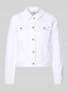 Tommy Hilfiger Slim Fit Jeansjacke aus Baumwoll-Mix in Weiss, Größe 34