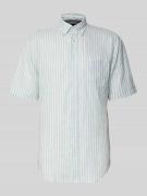 Christian Berg Men Regular Fit Freizeithemd aus Leinen in Schilf, Größ...
