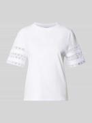 EMME T-Shirt mit 1/2-Arm Modell 'APE' in Weiss, Größe L