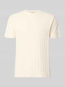 Guess Regular Fit T-Shirt aus Baumwolle in Offwhite, Größe L