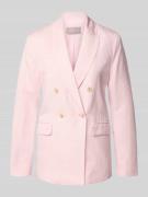 Christian Berg Woman Selection Regular Fit Blazer aus Leinen-Mix mit V...