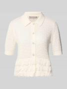 Christian Berg Woman Selection Strickshirt mit Fransen in Ecru, Größe ...