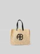 Anine Bing Tote Bag mit Logo-Print in Sand, Größe 1