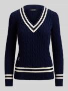 Lauren Ralph Lauren Slim Fit Strickpullover aus reiner Baumwolle in Ma...