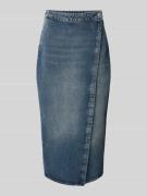 ARMANI EXCHANGE Jeansrock mit Eingrifftaschen in Blau, Größe 36