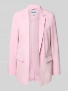 Pieces Loose Fit Longblazer mit Abnähern Modell 'BOZZY' in Altrosa Mel...