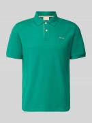 Gant Regular Fit Poloshirt mit Logo-Stitching in Aqua, Größe 4XL