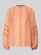 JAKE*S STUDIO WOMAN Relaxed Fit Bluse mit Lochmuster in Rosa, Größe 34