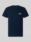 Tommy Jeans Slim Fit T-Shirt aus reiner Baumwolle in Marine, Größe L