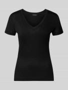Guess Slim Fit T-Shirt aus reinem Lyocell in Black, Größe L
