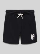 Blue Seven Regular Fit Shorts mit elastischem Bund in Black, Größe 104