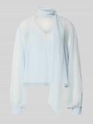 Gestuz Schluppenbluse aus fließendem Stoff Modell 'urina' in Hellblau,...